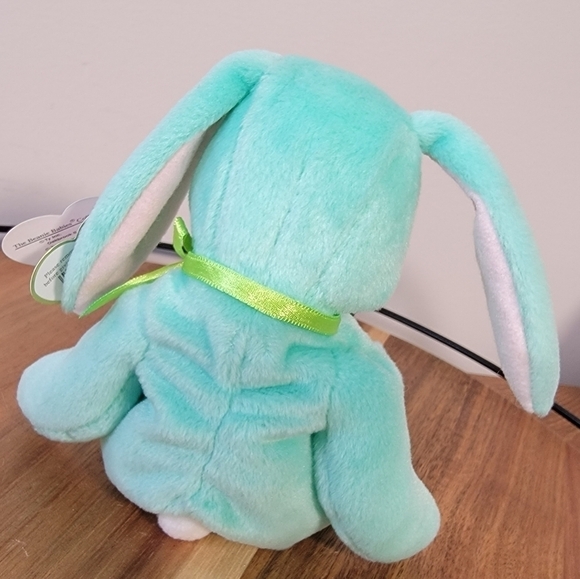 Vintage NWT Beanie Babies Hippity Green Bunny Plush 1996 P.V.C. Pellets 6-1-96 - Picture 10 of 16